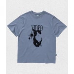매장정품 비디오자키 VIDEO JOCKEY 별냥이 티셔츠 블루 VJ24C302BL 1339885 : 도디대디