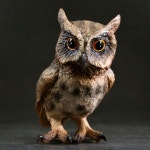 인테리어 부엉이 인형 장식품 시뮬레이션 대형 올빼미 야생 동물 모델 비행 새 선물 : 판다보물섬