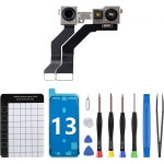 스마트폰 카메라 렌즈 브이로그 후면 휴대폰 iPhone 13 전면 교체용 OEM 12MP 새로운 부품 모듈 고정 송신기 광 수신기 플렉스 케이블... 