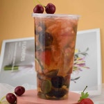 생과일쥬스 토스트 커피 전문점 평리드 종이컵 1박스 22온스 : jjolee box 쪼이박