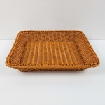 사각 우드트레이 대형 베이커리 진열 등나무 바구니 라탄바구니 나무채반 사각소쿠리 : 프리크제이
