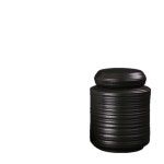 구망격 J-G6049 복고풍 흑백 거친 도자기 찻잎 보관함 차통 : 헐트무역