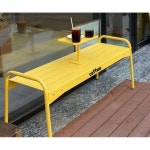 테니스장 벤치 경기장 라운지 관람석 버스정류장 카페 120x40x54cmㅣ다크그린 : 리드온 쇼핑몰