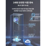 냉장고 400리터 스탠드형 4룸 중형 제트 병원 사무실 수직 아이스화이트345L : Dolcce