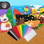 스티커놀이 유아 어린이 어르신 노인 인지활동 4종 8종 12종 : 허니폼폼