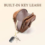 여성 남성용 소형 메신저백 가죽 크로스바디 백, 카드 슬롯이 있는 빈티지 숄더 지갑 Grained Black : 마이리틀자이언트