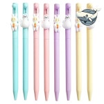 귀여운 캐릭터볼펜 8개 문구 애니멀 노크 펜 색상별2개 8개 1세트 : STORY5