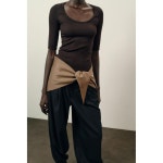 [국내] 자라 ZARA 골지 래글런 티셔츠 - 초콜렛 6912/629/717 3362187 : 리즌투바이