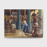 자메 티소트 James Tissot 솔로몬의 지혜 세계명화 40x30cm 종교 사실주의 일본화 프랑스 : 아트스코