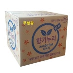 향기누리 2겹데코꽃무늬엠보싱(색상) 점보롤화장지 : 사우루