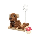 귀여운 강아지 3인용 콜크클레이 나무판 메모꽂이 만들기 꾸미기 EC106818 : 아페페 Afefe