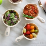 앞접시 나눔접시 손잡이 디저트 파스타그릇 : 영진몰