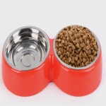 데일리템 강아지식기 스텐개밥그릇 반려동물밥그릇 강아지사료그릇 : 데일리득템