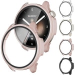 아마즈핏 스마트워치 Amazfit Balance 스마트워치용 스크린 프로텍터 케이스, 4팩 하드 PC 범퍼 및 Balance용 강화 유리 필름 교체... 
