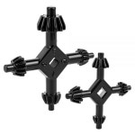 QWORK 4-in-1 드릴 척 키 세트 2개, 드릴 척을 조이는 핸드 드릴 척 렌치, 사이즈 호환성 3/8, 1/2, 3/4, 1인치, (L+S) : 모든게다잇소