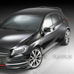 벤츠 A-CLASS/A45 W176 성능 스타일 탄소 섬유 후면 지붕 스포일러 A160 A180 A200 A220 A250 2013- : 세븐와이즈
