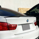 후방 트렁크 리드 스포일러 윙 PSM M4 MP 스타일 ABS 고강도 PVC 블랙 튜닝 바디 키트 액세서리 2014- BMW 4 시리즈 F32 F33 F36... 