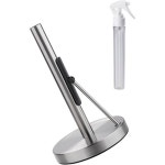 핸드타올 디스펜서 리필 화장지 슬림 분리 가능한 스프레이 병 무게 기본 타월 디스펜서가 있는 스테인리스 스틸 티슈 롤 홀더 주방 종이 랙... 