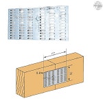 목조 주택 연결 고정 철물 브라켓 부속 자재 JP24 153x76 : 예마니