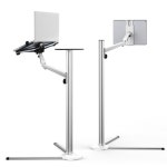 침대 옆 노트북 거치대 커피 스탠드 이동식 A. UP8 업그레이드 된 모델 실버 노트북태 : Alliwant