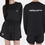 래쉬가드 세트 마린웨이브 루즈핏 반바지 상하의 수영복 비치웨어 : 가온의 선물