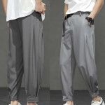 배기 남자 슬랙스 바지 남성 조거핏 슬랙스 외출복 캐주얼 데일리 세미 : 모민스토어