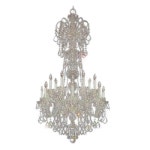 웨딩홀 크리스탈 샹들리에 LED 헤드 고급스러운 10 헤드 85x98cm : 바이다234