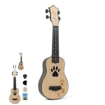 소프라노 우쿨렐레 풀세트 발자국 내추럴 악기 유아우쿨렐레 기타렐레 : 기전상사