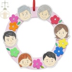 도란도란 우리가족 리스 5인용 diy만들기세트 어린이집만들기세트 : mypath0614