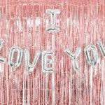 투요 풍선 커튼 세트 실버 로즈골드 생일커튼 홈파티장식 파티꾸미기 : 투요비