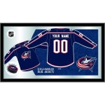 HBS 콜럼버스 블루 재킷 15인치 x 26인치 저지 거울 홀랜드 바 스툴 컴퍼니 제작 : 해미루15