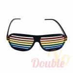 더블요 안경 무지개 할로윈소품 라인안경 : 더블요