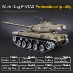 헝롱 116 스케일 미국 M41A3 워커 도그 탱크 2차 세계대전 무선 조종 군사 모형 금속 등반 트랙 차량 장난감 : 하나앤샵3호점