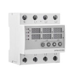 1개 GPS803 다이너레일 3상 전압 릴레이 3P+N 과전압 저전압 모니터 보호기 과전류 조절 63A GPS803U63A : 해미루12