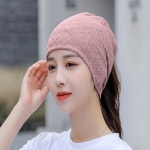 2개입 인디핑크 등산용헤어밴드 여자비니 등산넥워머 등산헤어밴드 얇은비니 : 인천상점