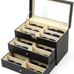 3단 선글라스 수납함 대용량 안경 전시장 진열장 보관함 안경집 : 글로벌퀸즈