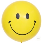 아이서 60cm 스마일옐로우 1개입 풍선데코 노란스마일풍선 : 이서잡화점