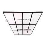 벌집 조명 세차장 중고차 매장 튜닝샵 천장 업소용 고휘도 벌집 조명 2.43x4.84m : 모후모후상점