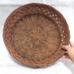 3 낡은 나물바구니 싸리소쿠리  옛날소쿠리 민속품 옛날물건 종다래끼 : 6090추억상회