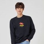 키밍 화석 가을후드코디 캐쥬얼맨투맨 포인트 일반맨투맨-화이트 : eproshop1