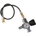 스쿠버 탱크 밸브 황동 크롬 도금 G5814NPS 출구 M1815 연결 병목 고압 공기 : 해미루10