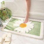 발매트 사각 45x70 중 빅데이지 3color 욕실 화장실 현관 발판 : 봄의 선물