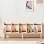 네추럴한 다리형 원목 책꽂이가구 아이방 동화책꽂이 우드선반 H6575 : 구스상회