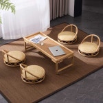 라탄좌식테이블 낮은티테이블 다과용 일본 다다미식탁 의자 : 광안리컴퍼니