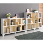 가로긴 와일드 공부방 책꽂이장 튼튼한 우드 오픈선반형 책장 H6206 견고한 : 구스상회