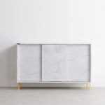 슬라이딩 미닫이문 수납 거실장 1200 사이즈 도어형 정리 인테리어장 G8204 : 구스상회