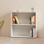 낮은 2단 선반 책장 침대옆 사이드책장 작은방 아이방 수납장 H6792 견고한 : 구스상회