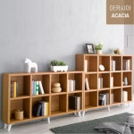 가로긴 와일드 공부방 책꽂이장 튼튼한 우드 오픈선반형 책장 H6206 견고한 : 구스상회
