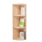 튼튼한 고무나무 3단 모선리선반장 사이드책장가구 H6721 간이책꽂이 : 구스상회