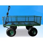 접이식 4륜 트롤리 농업용 카트 핸드카트 핸드카 륜 팽창식 휠 96x50x22 : 오케이하우